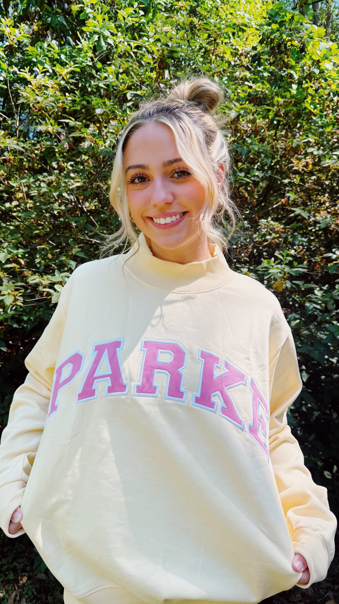 PreOrder - Yellow & Pink Mockneck