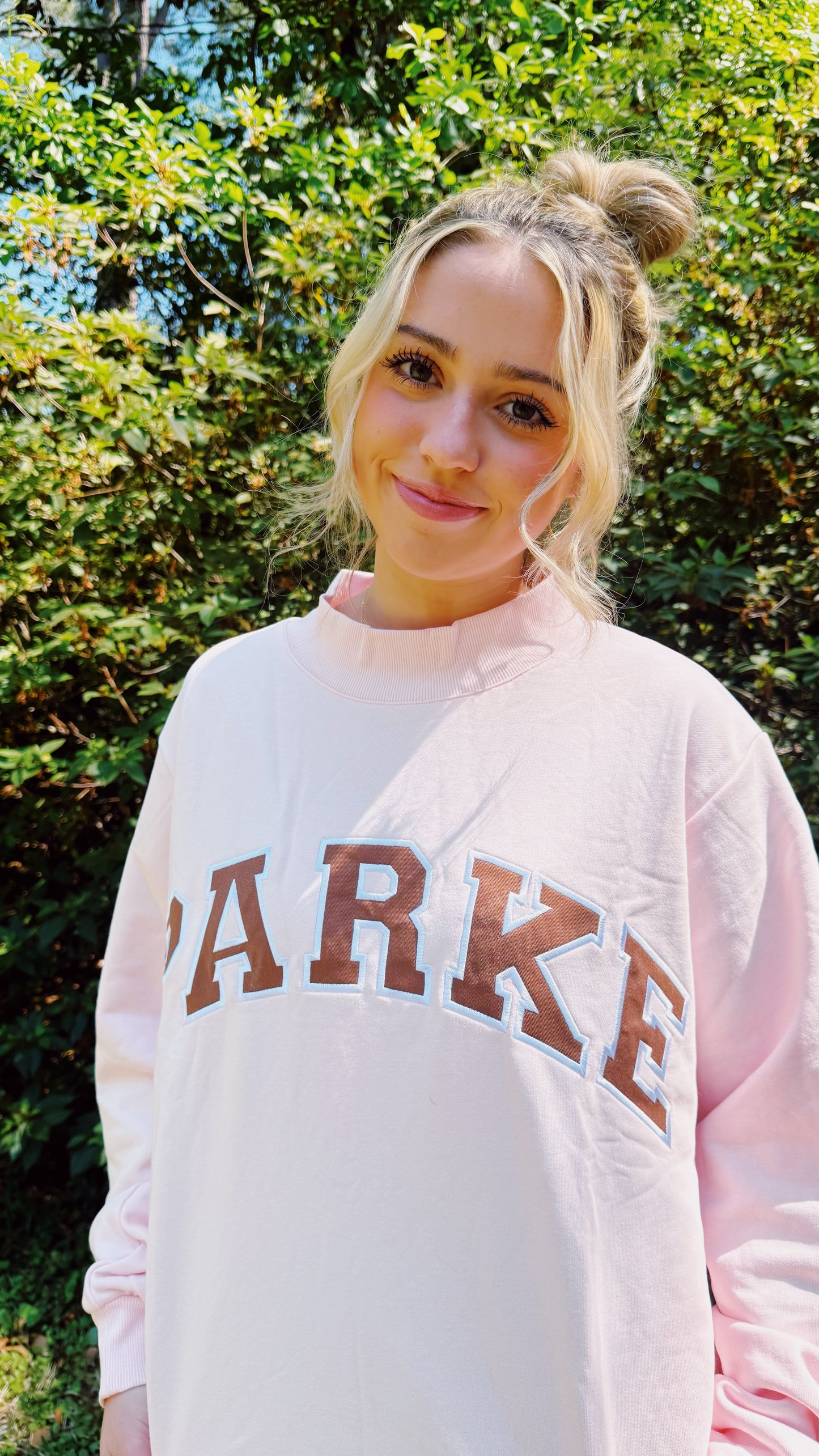 PreOrder - Pink & Brown Mockneck