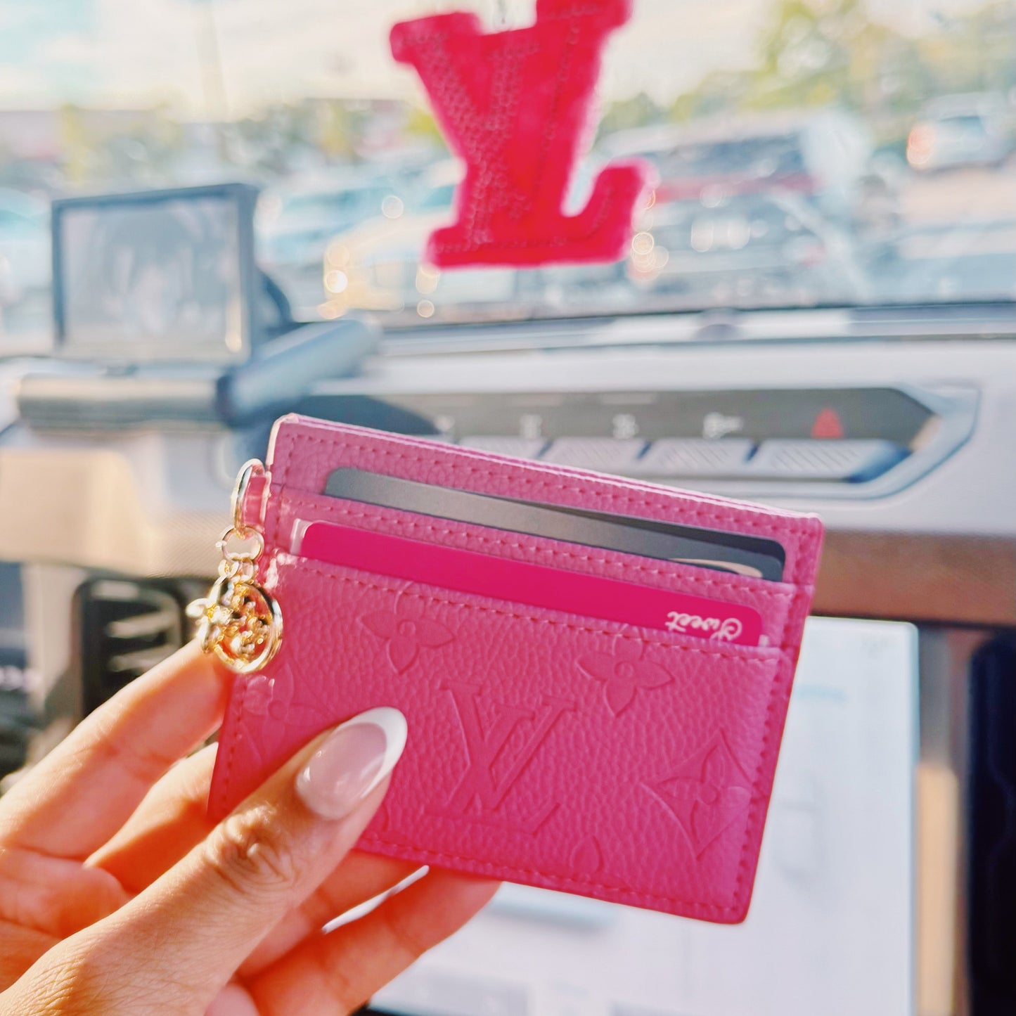 PreOrder - Lila Card Holder Hot Pink