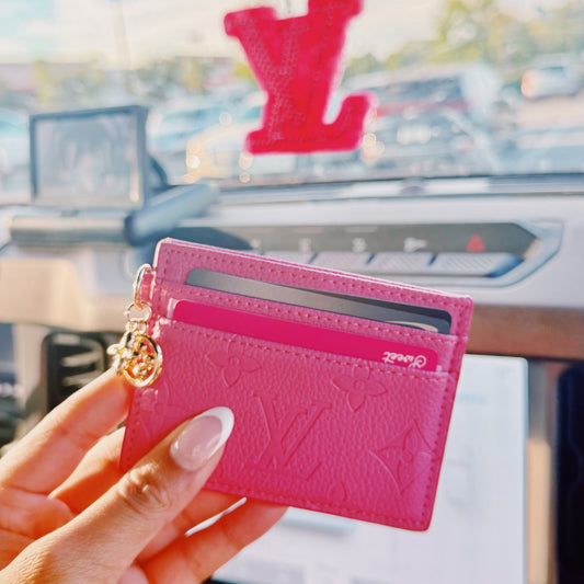 PreOrder - Lila Card Holder Hot Pink
