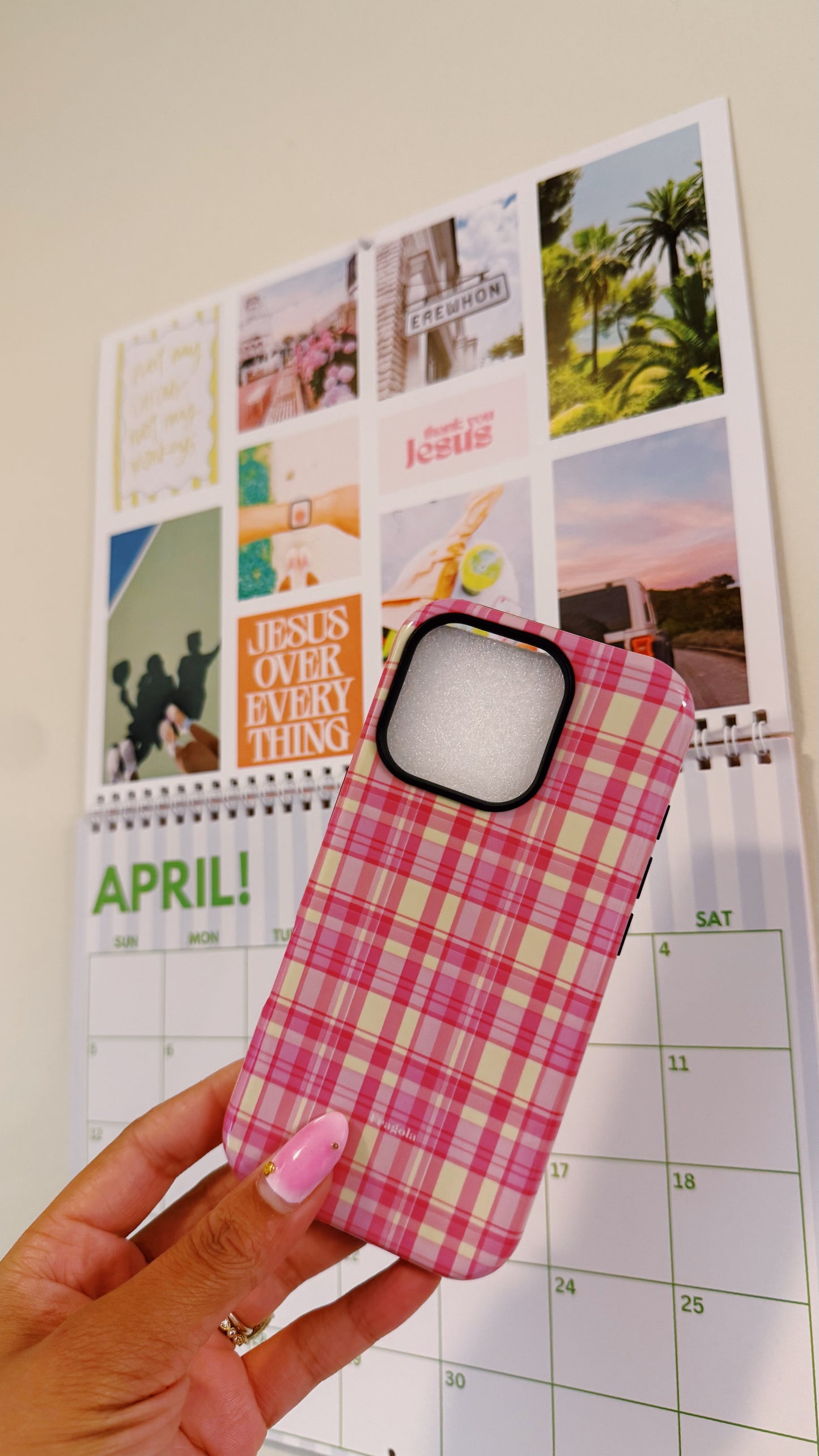 Pink & Yellow Plaid Case